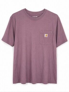 Carhartt Men's Short-Sleeve Pocket Tee in Mauve